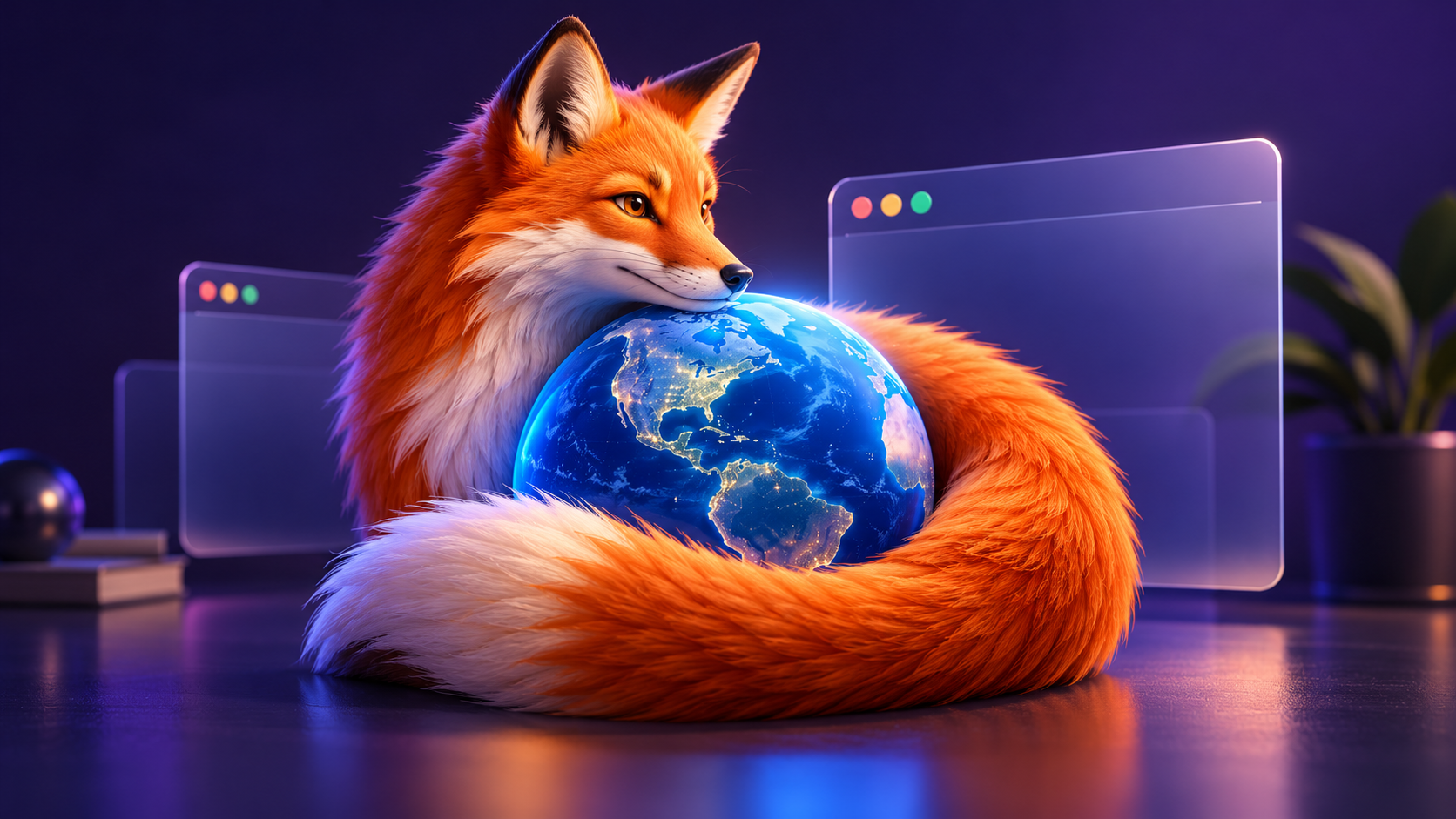 Тематическая иллюстрация Firefox